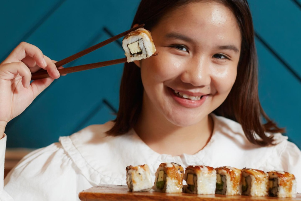 Sushi presentation